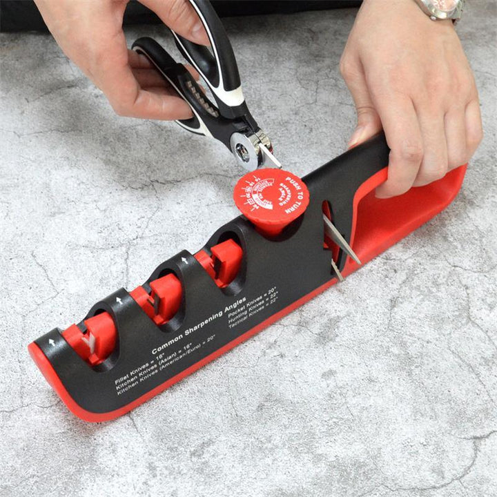 5-in-1 Angle Adjustable Knife Sharpener: Professional Quality - HassleFreeMart
