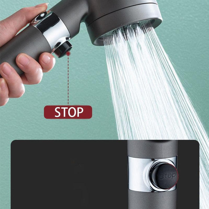 Filtered Massage Showerhead with 3 Modes - HassleFreeMart
