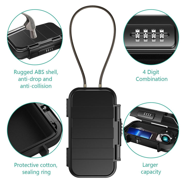 Portable Safe Lock Box: Secure On-the-Go Storage - HassleFreeMart