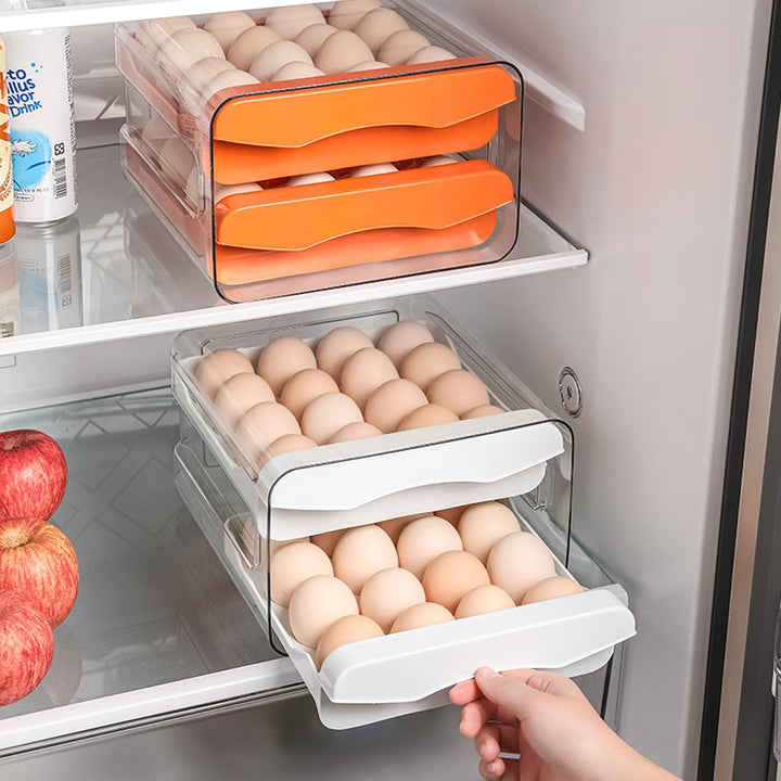 Stackable Refrigerator Egg Organizer - HassleFreeMart