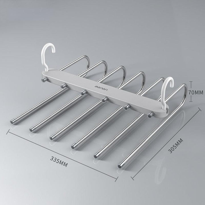 Versatile 6-in-1 Pants Hanger and Closet Organizer - HassleFreeMart